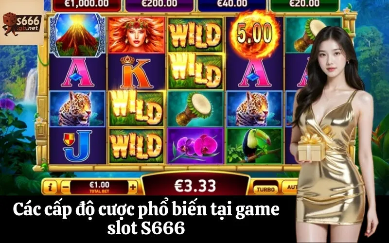 Các cấp độ cược phổ biến tại game slot S666
